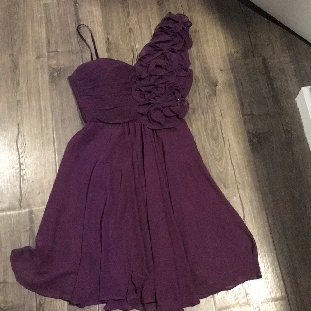 Purple flattery dress